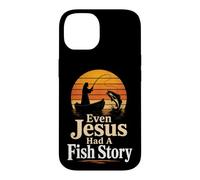 Fishing Even Jesus Had A Fish Story Funny Angler Gift Case for iPhone 14