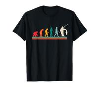 Fishing Evolution Retro Funny Fisherman Angler T-Shirt