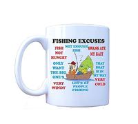 Fishing Excuses, Funny Novelty 11oz Tea/Coffee Mug, birthday, Gift, fathers day