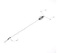 Fishing Feeder Rig Set with Bait Cage and Hook for Carp, Designed for Long Distance Casting and Simple Attachment to Main Line (25g)