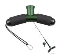 Fishing Fighting Holder, Aluminium Stand-Up Fishing Holder, Battle Holder Without Belt, Fishing Pole Rack Gimbal Pad, Fishing Accessories, A Stone Soluble Construction and a Full Rust