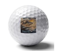 Fishing Fish Jumping Out Of The Lake Personalized Golf Balls Gifts for Men Golfers Distance Straighter Shots