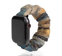 Fishing Fish Jumping Out Of The Lake Scrunchie Watch Band Strap Wristbands Compatible with IWatch 38mm/40mm