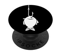 Fishing Fish on Hook PopSockets PopGrip: Swappable Grip for Phones & Tablets