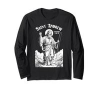 Fishing Fisherman Patron Saint Andrew Funny Fish Catch Long Sleeve T-Shirt