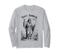 Fishing Fisherman Patron Saint Andrew Funny Fish Catch Long Sleeve T-Shirt