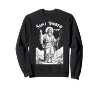Fishing Fisherman Patron Saint Andrew Funny Fish Catch Sweatshirt