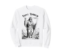 Fishing Fisherman Patron Saint Andrew Funny Fish Catch Sweatshirt