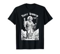 Fishing Fisherman Patron Saint Andrew Funny Fish Catch T-Shirt