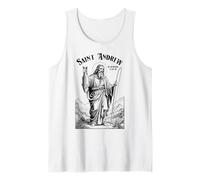 Fishing Fisherman Patron Saint Andrew Funny Fish Catch Tank Top