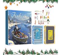 Fishing | Fishing Kit With Lures And Countdown 24 Days For Christmas, Bait Kit | Intended For Him Adults Dad Boys Men Teens Father