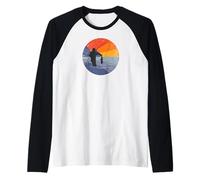 Fishing fishing rod FISHING FISHERMAN lake fishing Raglan Baseball Tee