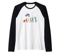 Fishing fishing rod fishing pole EVOLUTION fishing Raglan Baseball Tee