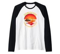 Fishing fishing rod fishing pole Father's Day fishing Raglan Baseball Tee