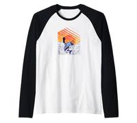 Fishing fishing rod fishing pole fishing Raglan Baseball Tee