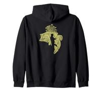 Fishing fishing rod fishing pole fishingkayak fly fishing Zip Hoodie
