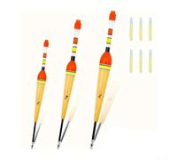 Fishing Float 3pcs Set with 3g 5g 8g Weights and Glow in the Dark Accessories for Accurate Depth Control and Fish Bite Detection