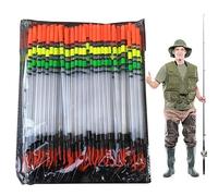 Fishing Float - 80 Pieces Waggler Floats | Thickened Vertical Coarse Fishing Tackle | Easy to Use Soft Tail Nylon Marine Bobber for Aquarium Fish Gear Tackle Accessories
