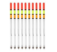 Fishing Float Bobber Kit 10pcs Durable Plastic Fishing Floats High Sensitivity Buoyancy for Sea Lake River Fishing Tackle Accessories Transparent White Options (2.5 White tube)