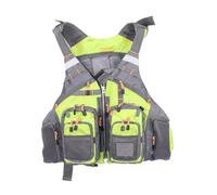 Fishing Float Jacket Adjustable Fit High Buoyancy Lightweight with Multi-Pocket Design for Kayak Canoe Boating Water Sports Lake River Use(Yellow)