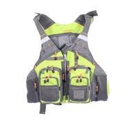 Fishing Float Jacket Multi-Pocket Design High Buoyancy Lightweight with Detachable Foam for Kayak Canoe Boating Water Sports Lake River Use(Yellow)