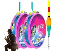 Fishing Floats and Bobbers - Automatic Cap Mount For Black-Bass,Slide Cap Line Group with Color Changing Float | For Confirmed Anglers and Beginners, Bate