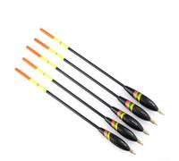 Fishing Floats Crafted from Chinese Fir Wood with Fluorescent Waterproof Paint for Enhanced Durability and Sensitivity in Water (A-5Pcs)