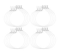 Fishing Fluorocarbon Leader With Crane Swivel And Snaps, Heavy Duty 20-80lb For Sea Bass Trout Fishing, 6-24 Inch Length (18in-45lb)