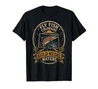 Fishing Fly Colorado Gold Medal Waters Angler Gift T-Shirt