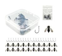 Fishing Fly Lures - Multi Species Bait Pack, Hooked Assortment | Salmon Pike Trout Attracting Gear, Lightweight Floating Design Feature, Easy Cast Setup Supporting Beginner To Expert Anglers Product