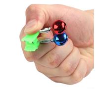 Fishing For Rod Alarm Bells 10PCS Set Detects Subtle Line Vibrations Clear Ringing Sound Lightweight Metal Design for Backpack and Tackle Box (A)