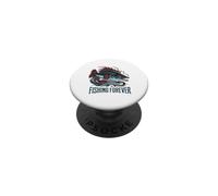 Fishing Forever Angler Fish Design for Fishermen PopSockets Adhesive PopGrip