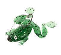 Fishing Frog Lure - Floating 5.5 cm 5 g Soft | Realistic Imitation Swimmer | Bait Hook for Pike Trout Black Sea