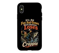 Fishing Fun And Games Until Someone Loses A Crappie Gift Case for iPhone X/XS