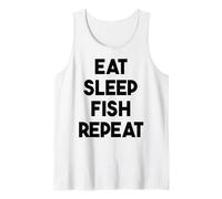 Fishing Funny - Eat Sleep Fish Repeat Tank Top