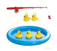 Fishing Game - Duck Catch Game - Water Table Bathtub Toy | for Backyard Beach Park Kindergarten Daycare Preschool Playroom Outdoor Garden