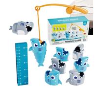 Fishing Game for Kids Ages 3-5, Catch the Longest Fish, Educational Toy for Counting & Measuring, Fun Preschool Learning Activities, Fine Motor Skills Development, Great for Party, Camping, Classroom,