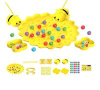 Fishing Game For Kids - Bee Magnetic Educational Playset | Interactive Learning Toy For Boys Girls Preschoolers To Develop Coordination Skills At Home School Travel Playtime Activity