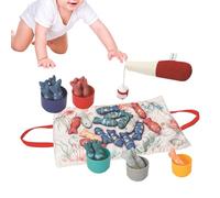 Fishing Game for Kids,Cloth Fishing Toy with Stacking Cups - Learning Activities for Recognition Practice Early Childhood Home Classroom Travel Homeschooling