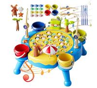 Fishing Game,Kid Magnetic Fishing Toys | Electric Rotating Board for Birthday Party 3 Years + Boys Girls Toddler