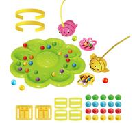 Fishing Game - Magnetic Bee Bean Picking Toy, Interactive Educational Play, Skill Building Activity for Kids, Interactive Fun Travel Game, Perfect for Home School Preschoolers, for Boys Girls