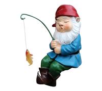 Fishing Garden Gnome | Fishing Gnome Crafts | Welcome Little Fisherman | Fishing Gnome Ornament | Waterproof Garden Gifts | Funny Craft Garden Gnome