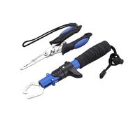 Fishing Gear Fishing Tool Kit Stainless Steel Pliers Fish Lip Hook Remover Split Fly Gear Set Muti Function Accessories Gift For Men (Blue, One Size)