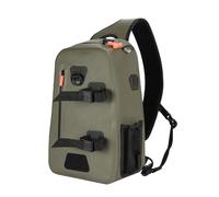 Fishing Gear Pack - Slim Chest Carry Bag | Heavy Duty Jig Tool Organizer Compact Casual Backpack Unit for Trekking, Holiday, River, Lake, Fishing, Hiking, Boating, Exploration