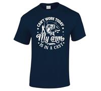 Fishing Gift for Men, Cant Work Today Fishing T Shirt Fisherman Present Dad, Uncle, Brother Grandad Christmas Fathers Day - Navy-S