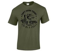 Fishing Gift for Men, Cant Work Today Fishing T Shirt Fisherman Present Dad, Uncle, Brother Grandad Christmas Fathers Day - MGREEN-XXL