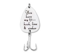 Fishing Gifts for Men Husband Boyfriend Anniversary for Fisherman Fishing Birthday Gifts for Couples Fisherman Gifts for Fishing Lovers Husband Boyfriend Fishing Hook Gift