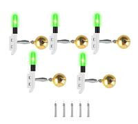 Fishing Glow Sticks,LED Night Fishing Strike Alert Glow Stick Bite Alarm Luminous Glow Lamp,Removable Waterproof Float Tackle Night Tackle Waterproof Luminous Light,Rod Tip Glow Sticks for Sea Fishing