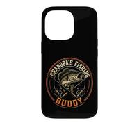 Fishing Grandpa's Buddy Angler Vintage Gift Case for iPhone 13 Pro