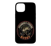 Fishing Grandpa's Buddy Angler Vintage Gift Case for iPhone 15 Plus